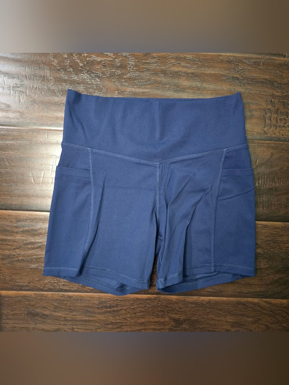 Members Mark Everyday High-Rise 5" Bike Short Navy Blue Large